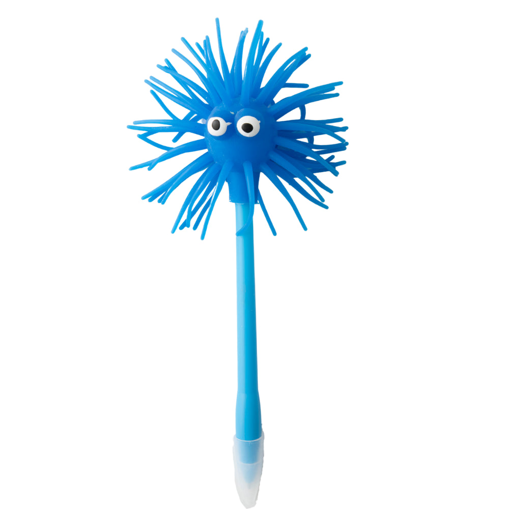 Kids Novelty Pen - WIGGLY MONSTER BLUE